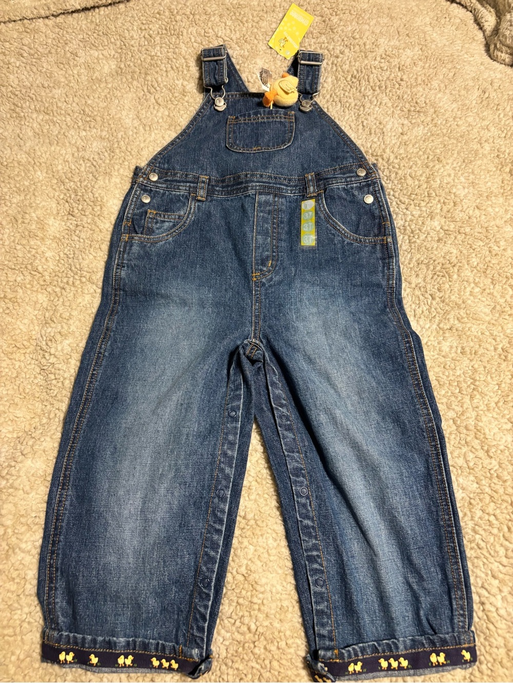 Vintage Gymboree Ducky Overalls 3T NWT